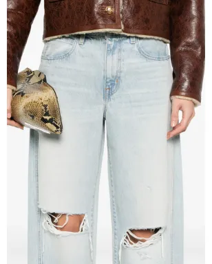 SLVRLAKE twisted-seam cotton jeans - Blue - サムネイル5