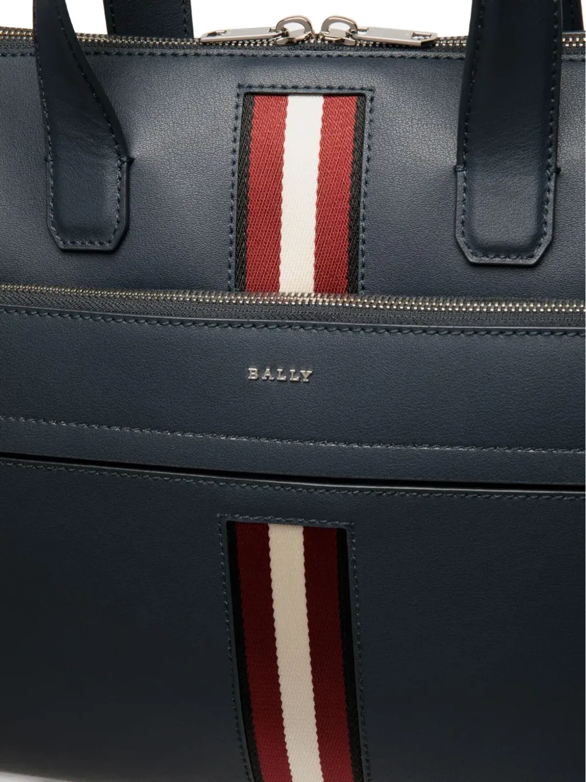Bally リボンディテール レザーブリーフケース - 画像5