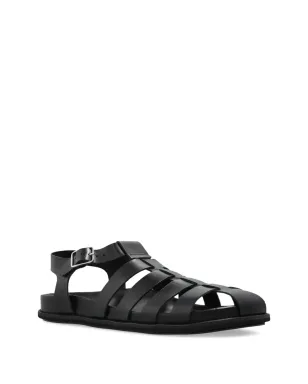 A.P.C. Fisherman H leather sandals - Black - サムネイル2