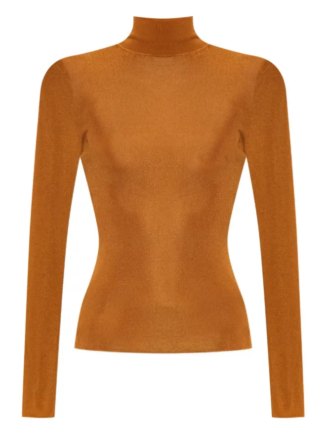 self-portrait Self-Portrait リブ編みハイネックトップの商品画像