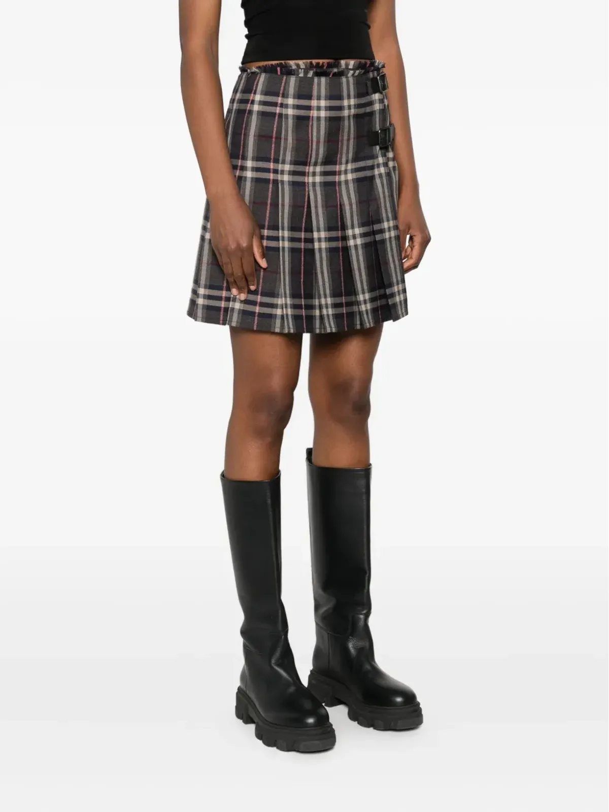 Burberry ウールミニスカート - 画像3