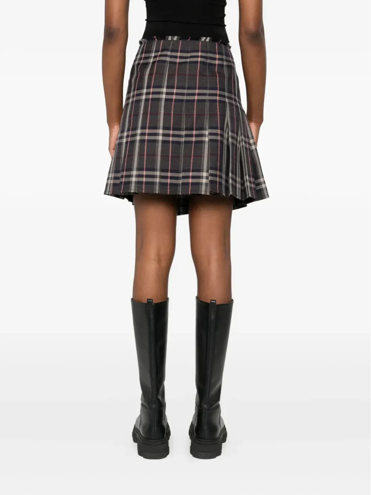 Burberry ウールミニスカート - 画像4
