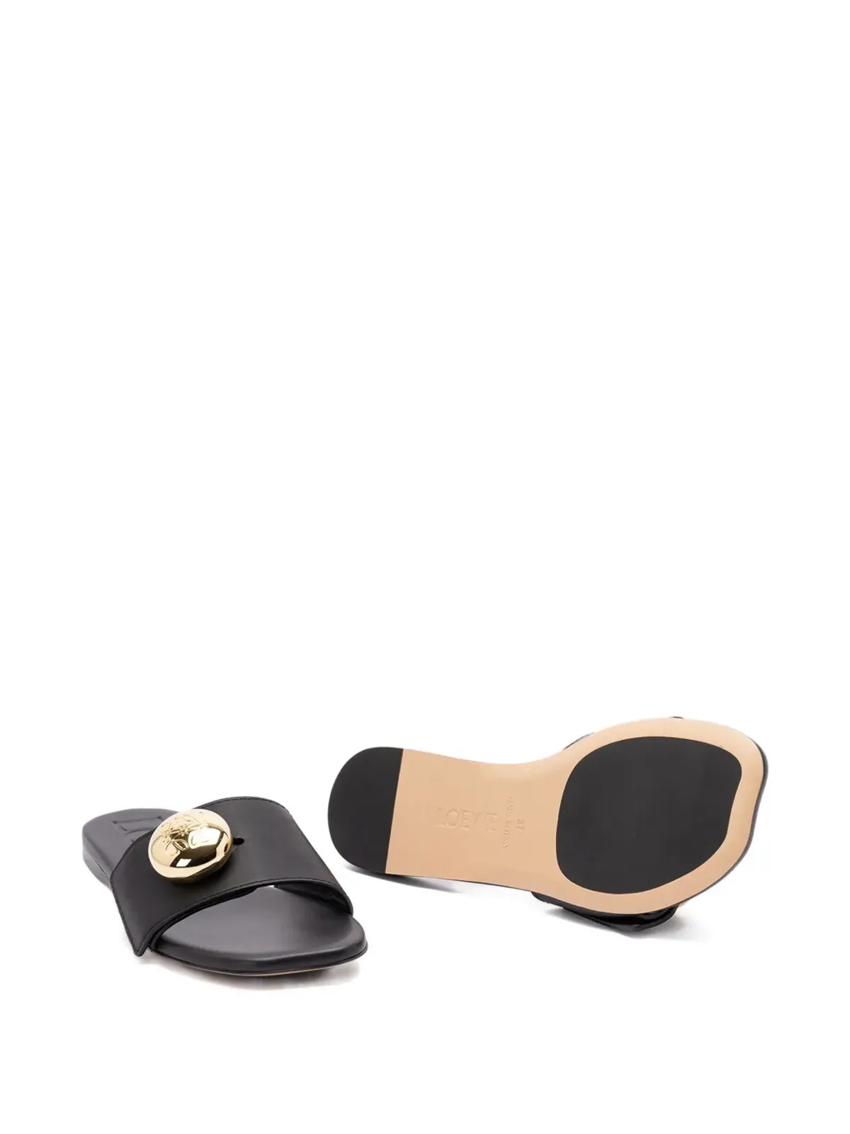 LOEWE ロゴ入りフラットサンダル - 画像5