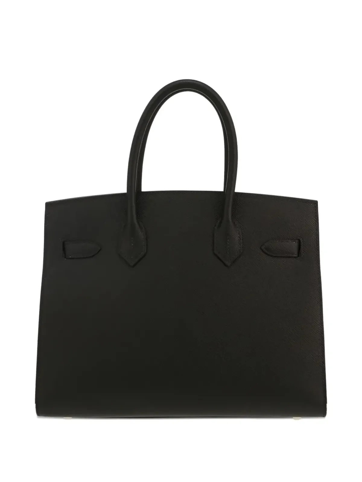 Hermès ビンテージ パドロックディテールの構造ハンドバッグ - ブラック - 画像3