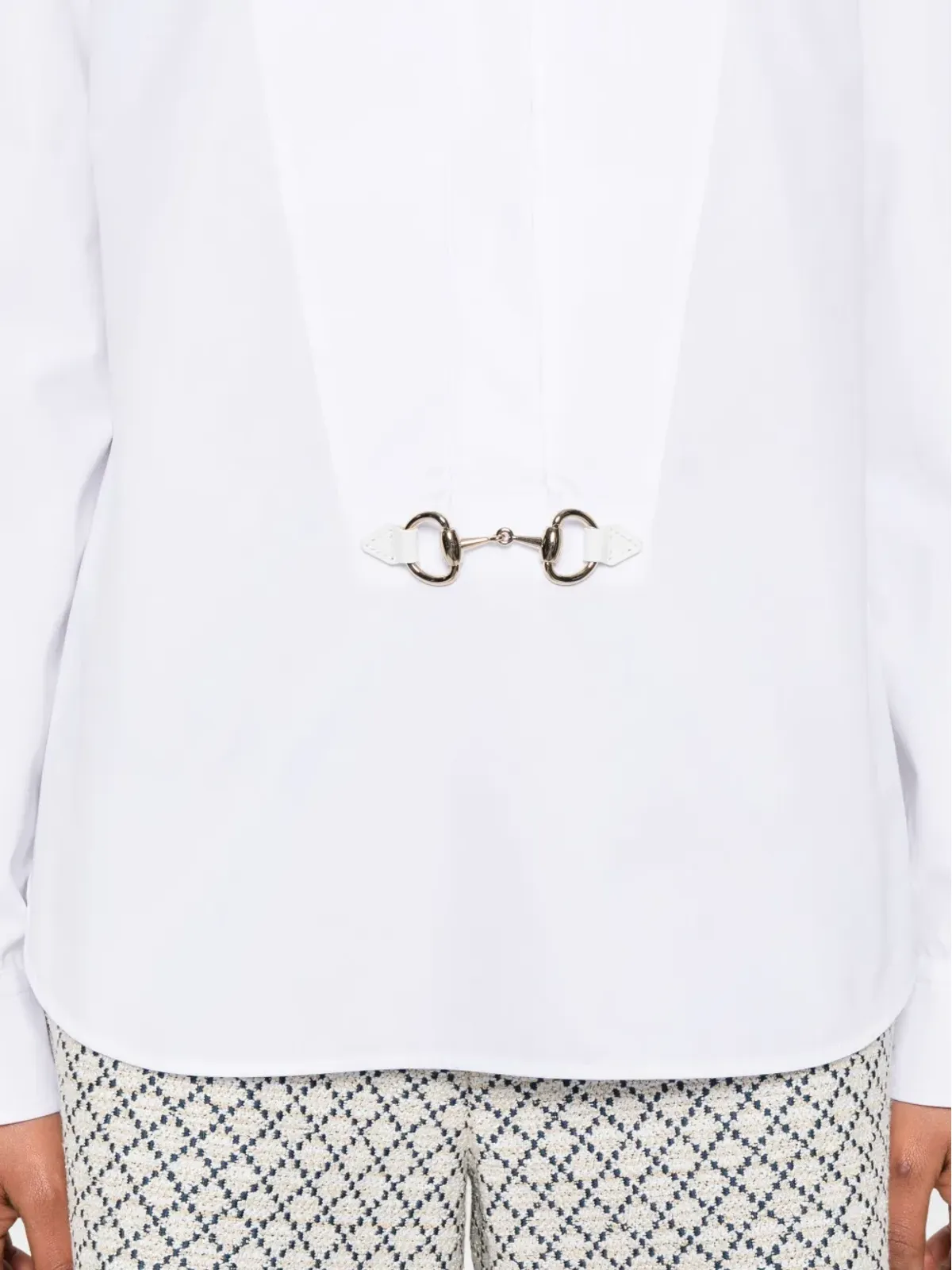 Gucci ホースビットタイネックシャツ - 画像5