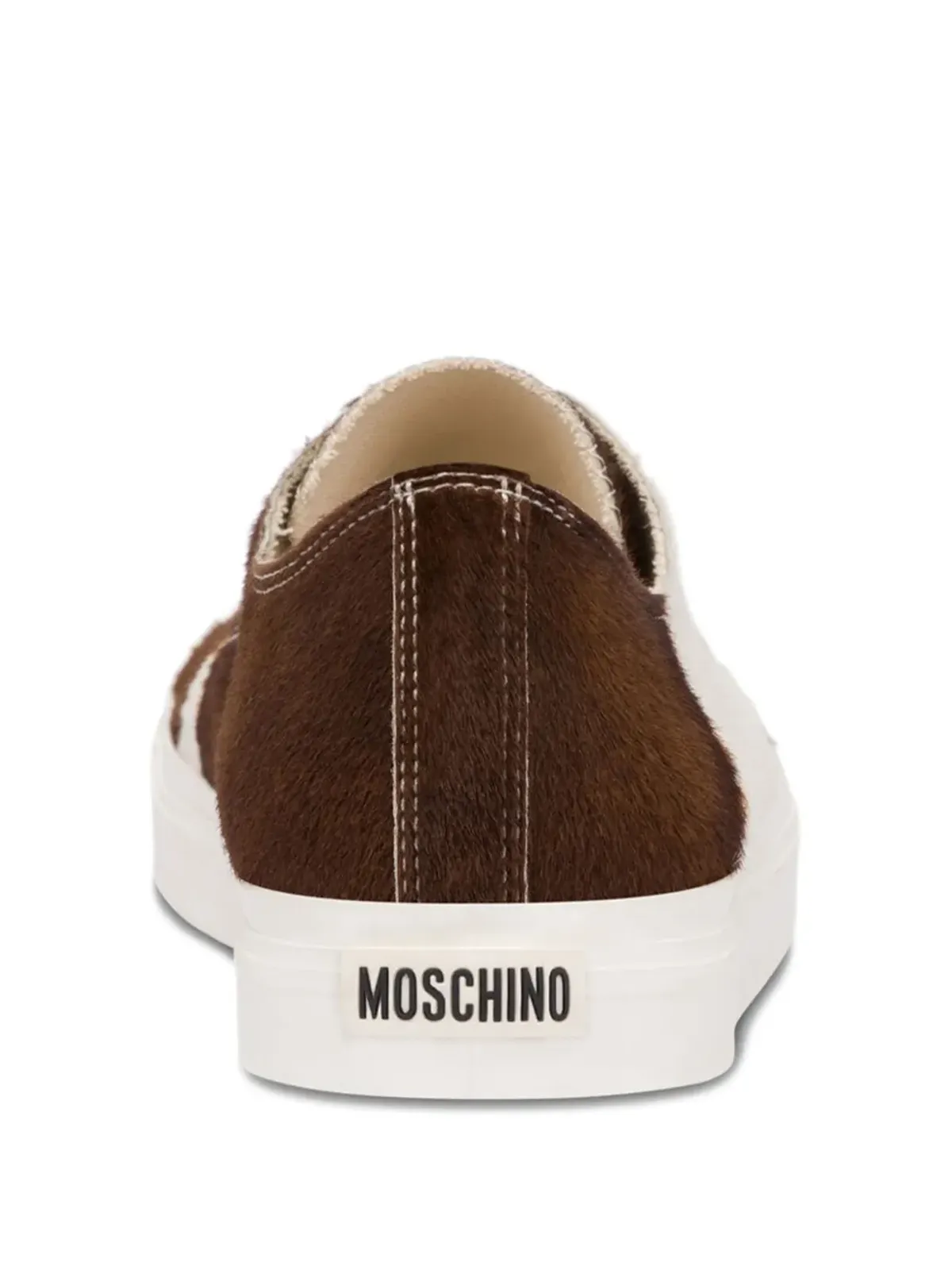 Moschino カーフハイドパネルドスニーカー - 画像3