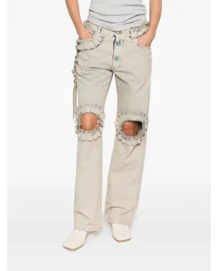 Coperni ラッフルジーンズ - グレー - サムネイル3