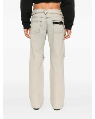 Coperni ラッフルジーンズ - グレー - サムネイル4