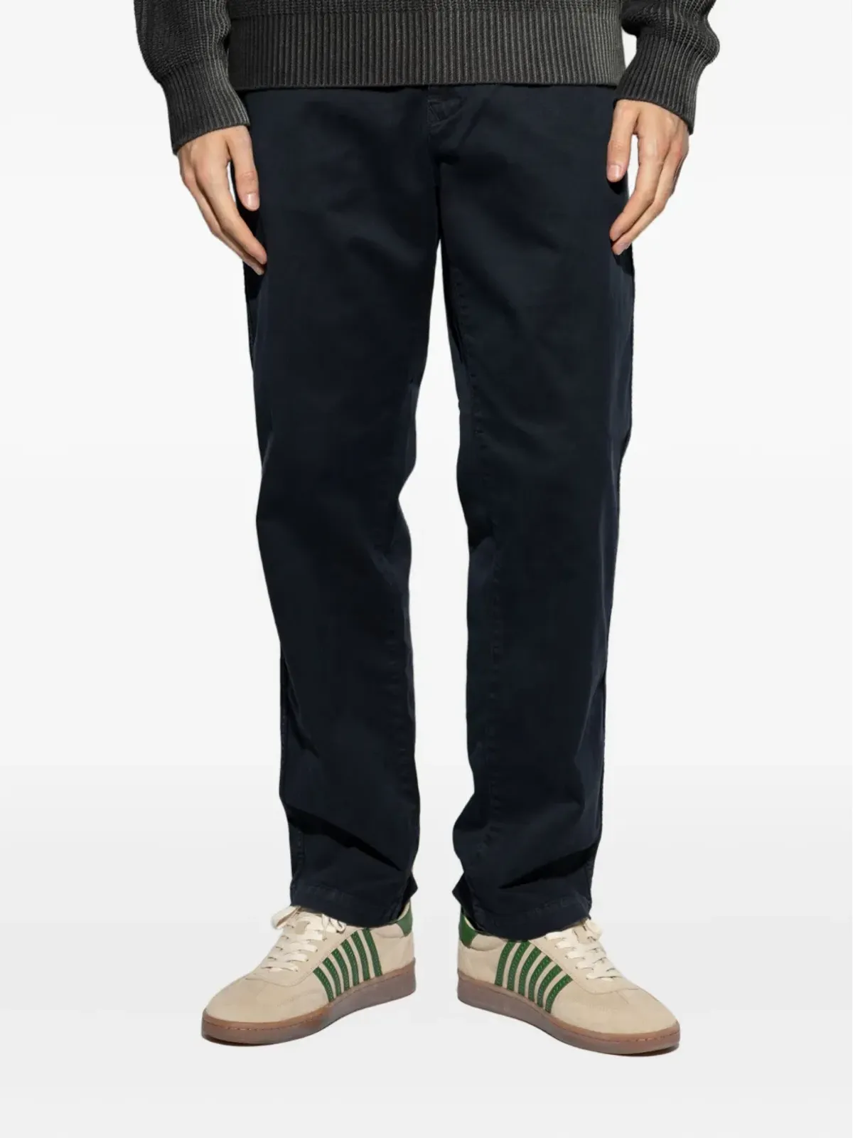 Stone Island コンパスパッチ コットンパンツ - 画像3
