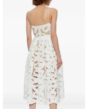Self-Portrait bow-detail dress - White - サムネイル3
