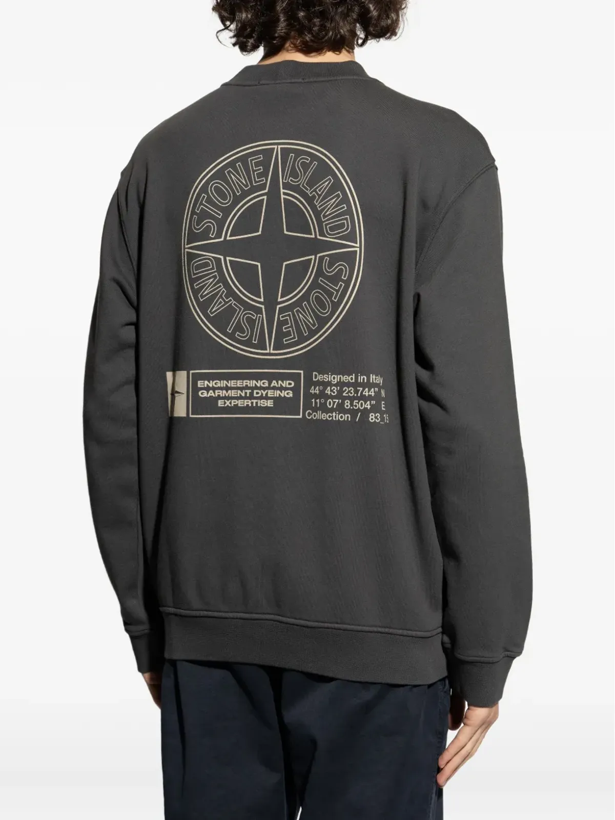 Stone Island ロゴ刺繍 クルーネック スウェットシャツ - 画像4