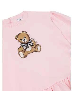 Moschino Kids テディベア・グラフィック ドレス - ピンク - サムネイル3