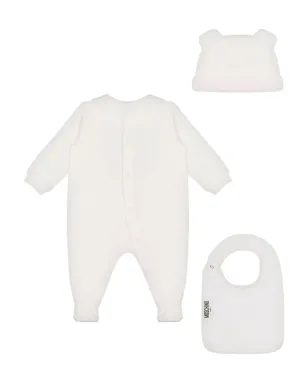 Moschino Kids ベアーロゴ ベビーロンパース ギフトセット - サムネイル2