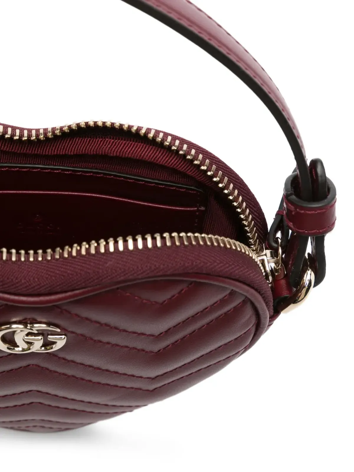 Gucci ミニ GG Marmont ハート型 トートバッグ - 画像5