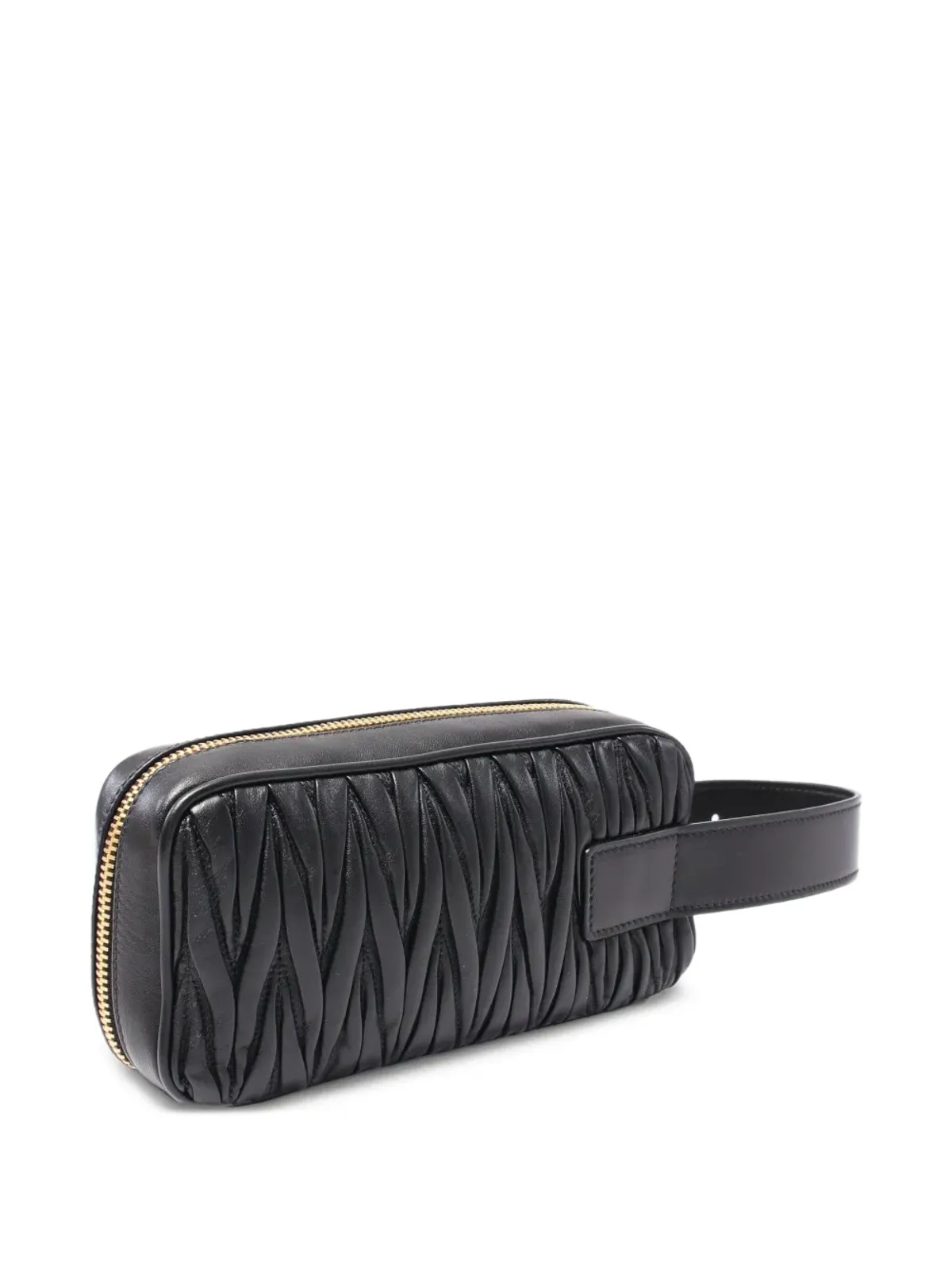 Miu Miu Pre-Owned マテラッセ レザー バッグ ブラック - 画像2