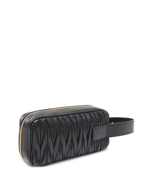Miu Miu Pre-Owned マテラッセ レザー バッグ ブラック - サムネイル2