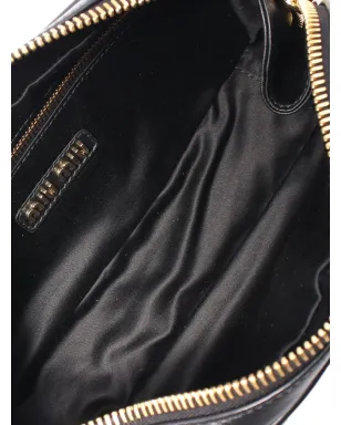 Miu Miu Pre-Owned マテラッセ レザー バッグ ブラック - サムネイル3
