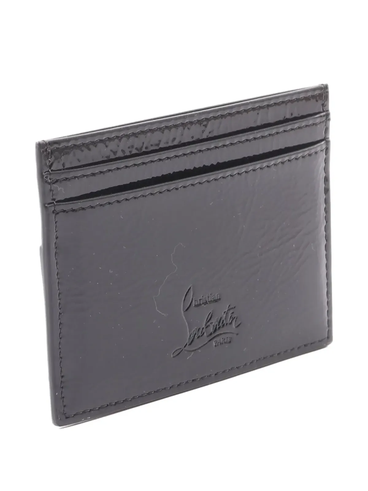 Christian Louboutin ビンテージ Loubi54 パテントレザー カードホルダー - 画像2
