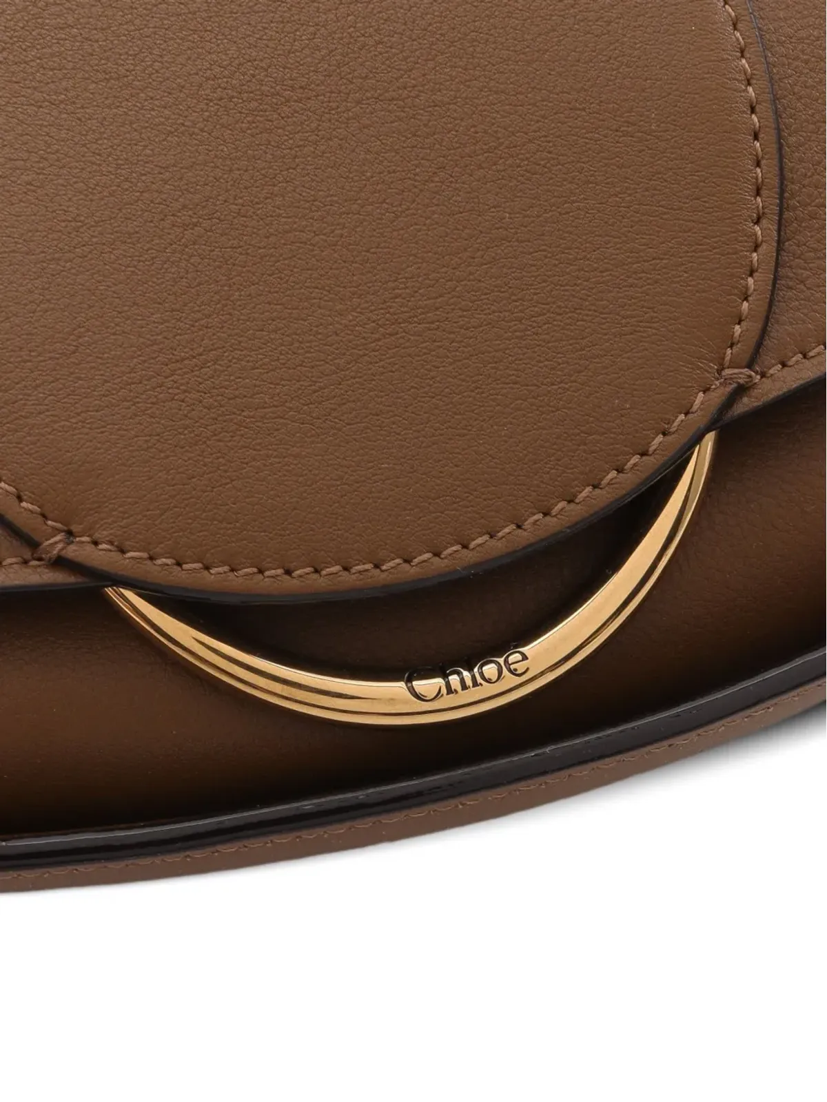 Chloé Pre-Owned 2020年代 Ride レザー ハンドバッグ - ブラウン - 画像4