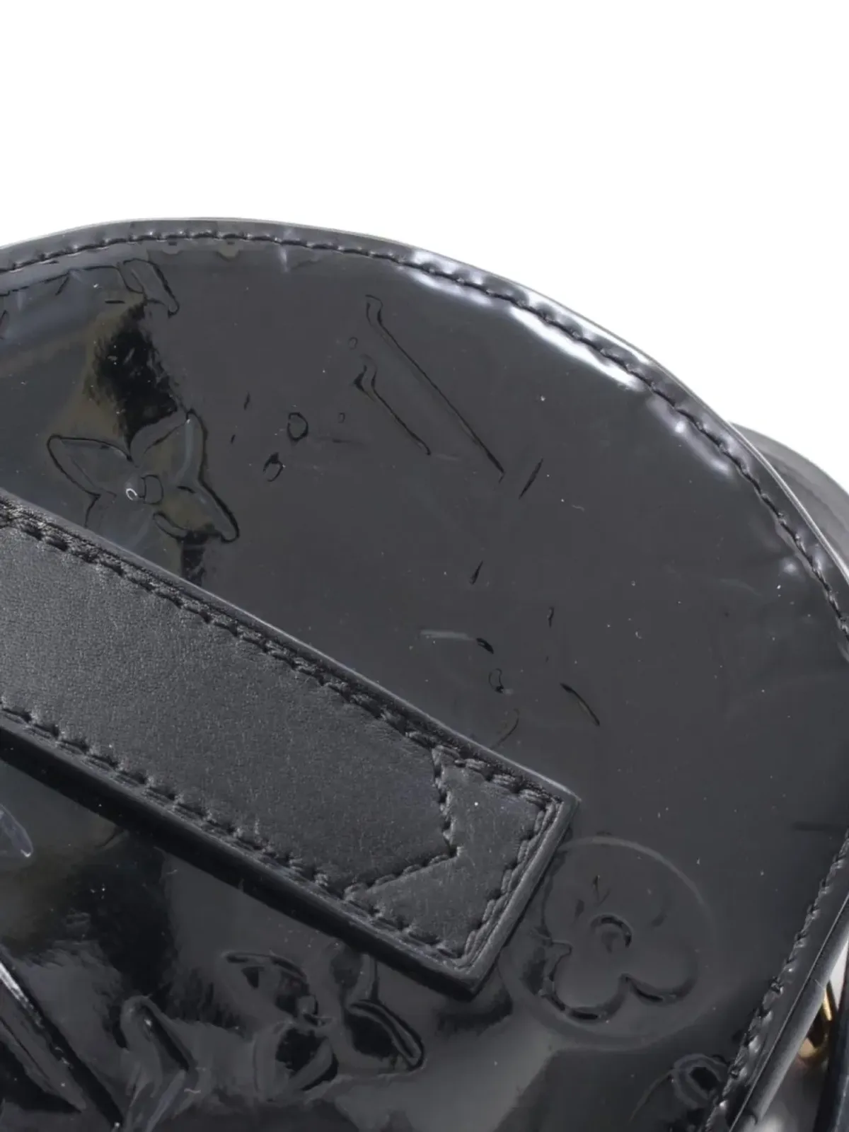 Louis Vuitton Pre-Owned 2000年代 ヴェルニ レザー ショルダーバッグ - ブラック - 画像4