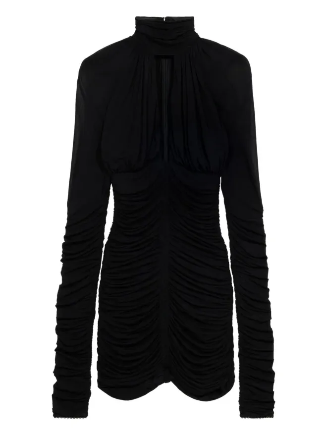 Blumarine Blumarine ギャザー入り長袖ミニドレスの商品画像