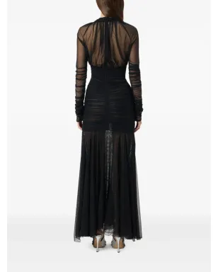 Blumarine ギャザー入りチュールドレス - サムネイル3