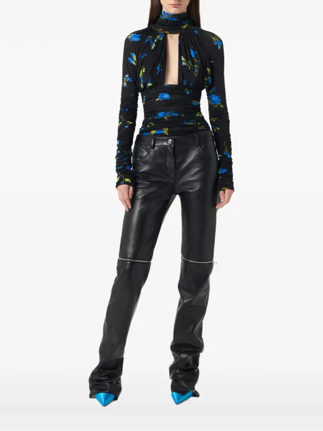 Blumarine Blumarine 花柄プリントのルシュードボディスーツの商品画像