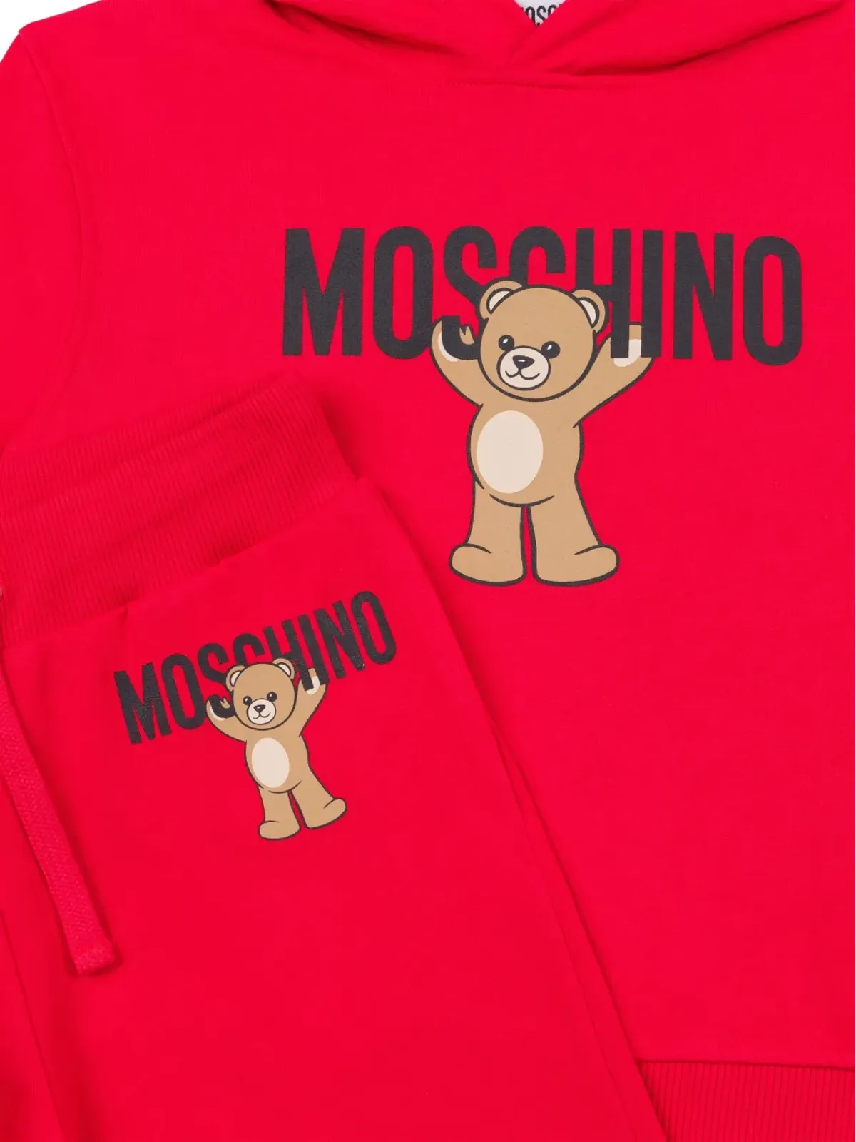 Moschino Kids teddy-print tracksuit - Red - 画像3