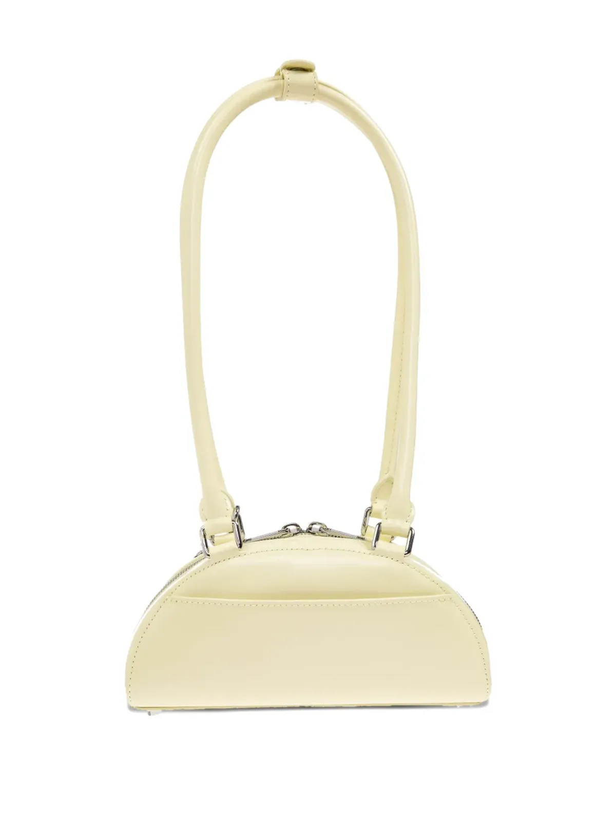 Self-Portrait leather charm-detail shoulder bag - Yellow - 画像3