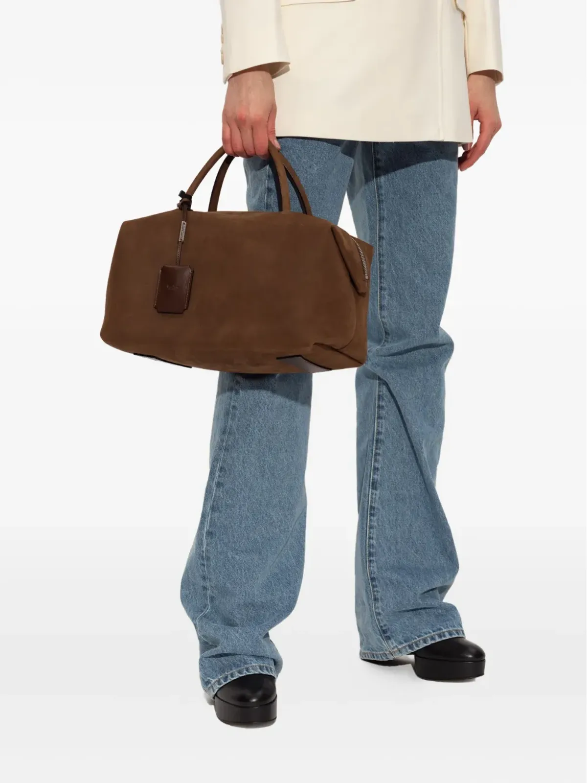 Max Mara スエードのホールドオール トートバッグ - 画像2