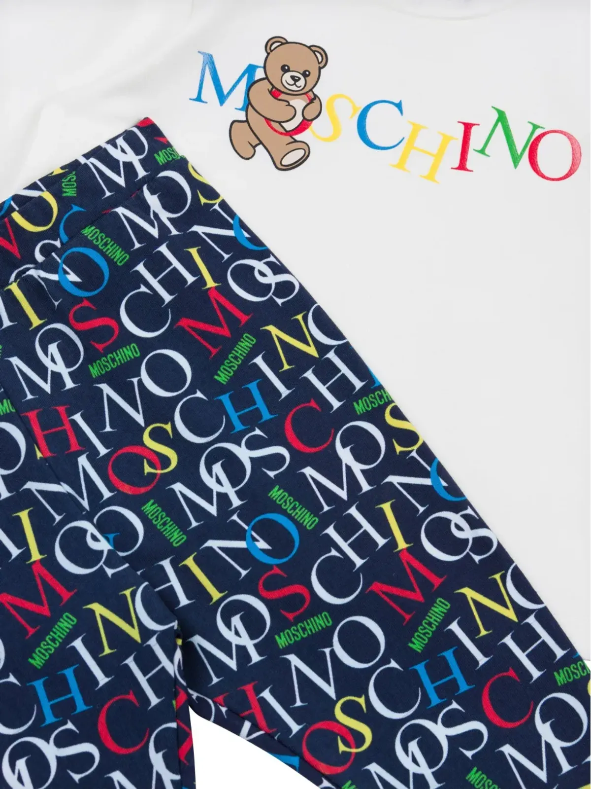 Moschino Kids ロゴプリントトップスとレギンスのセット - 画像2