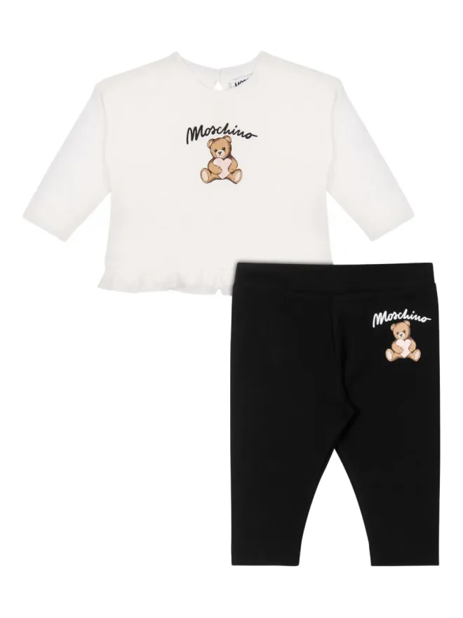 Moschino Kids Moschino Kids ベアモチーフ Tシャツとレギンスのセットの商品画像
