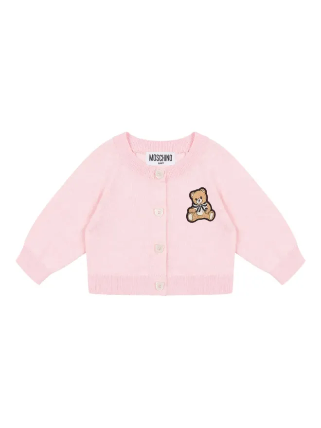 Moschino Kids Moschino Kids くまの刺繍入りカーディガンの商品画像