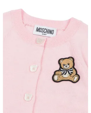Moschino Kids くまの刺繍入りカーディガン - サムネイル3