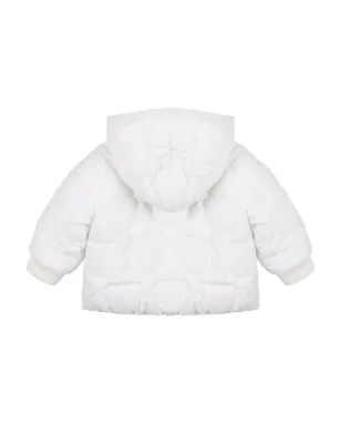 Moschino Kids ホワイトのキルテッドパファージャケット - サムネイル2