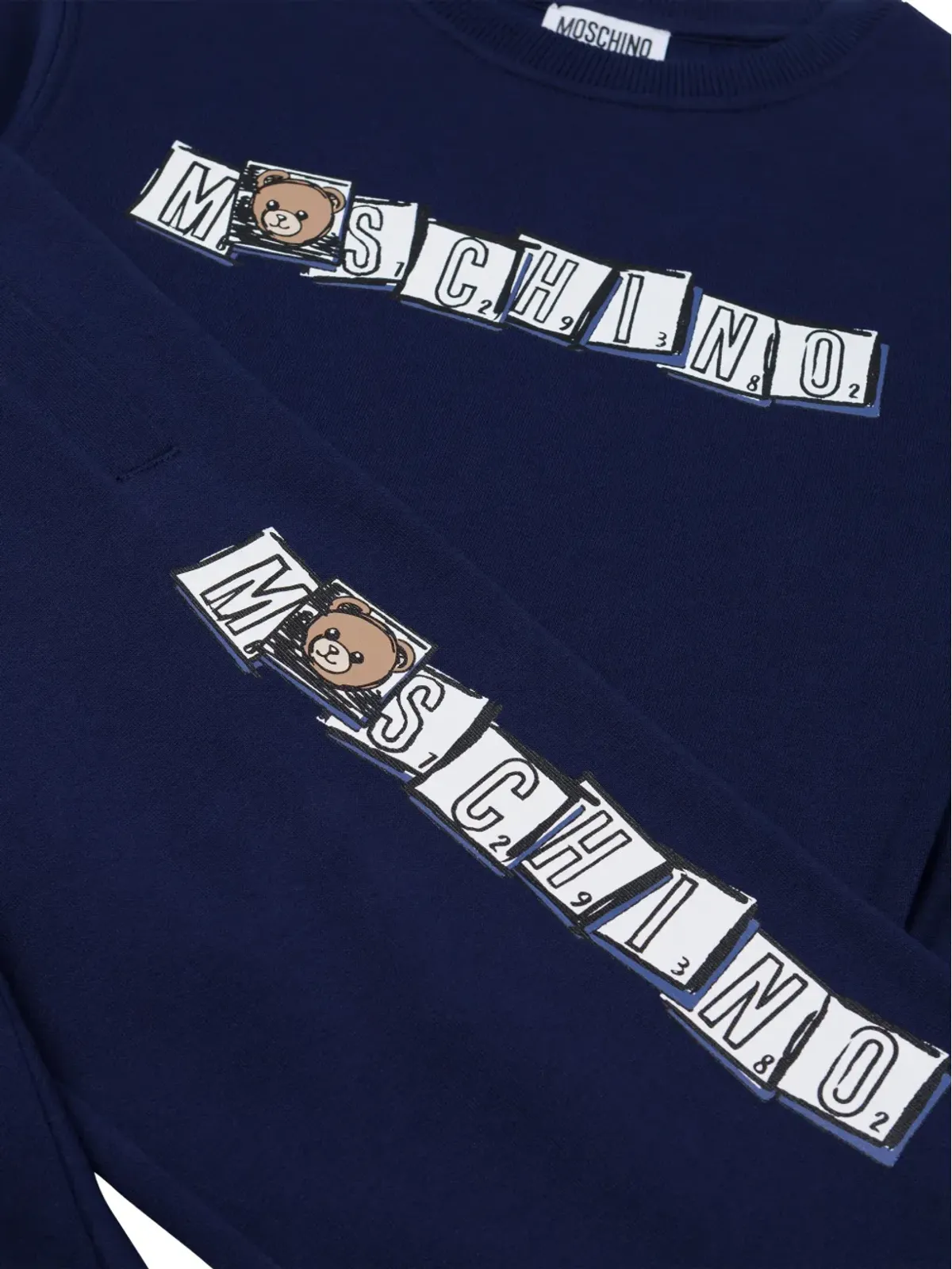 Moschino Kids グラフィックプリント トラックスーツ セット - ブルー - 画像3