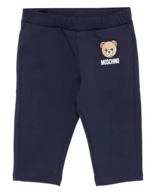 Moschino Kids Teddy Bear-print tracksuit bottoms - Blue - サムネイル1