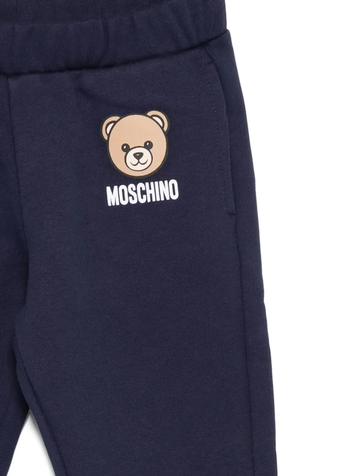Moschino Kids Teddy Bear-print tracksuit bottoms - Blue - 画像3