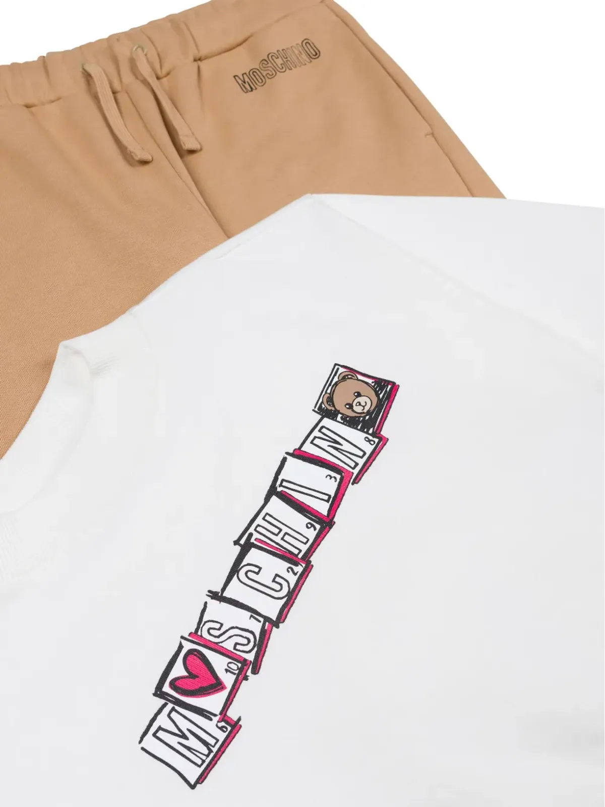 Moschino Kids ジャージー トラウザーズ セット - 画像3