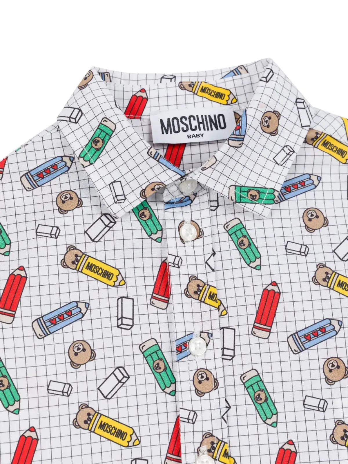 Moschino Kids プリントシャツ - グレー - 画像3