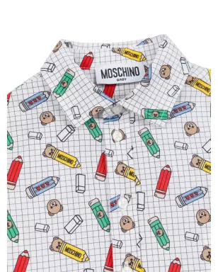 Moschino Kids プリントシャツ - グレー - サムネイル3