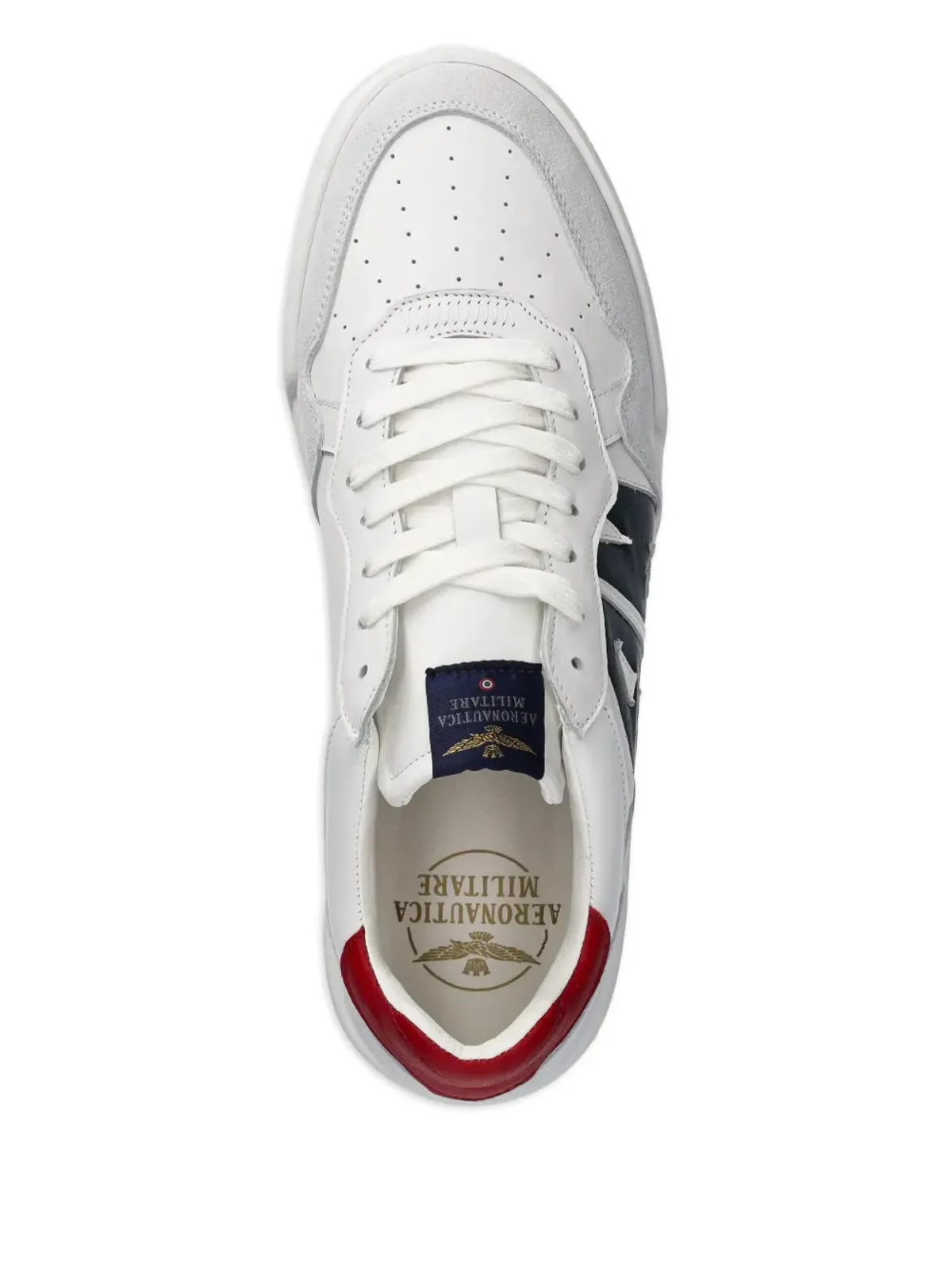 Aeronautica Militare レザー ロゴスニーカー - 画像3