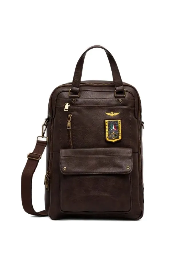 Aeronautica Militare Aeronautica Militare パッチトップハンドルバックパックの商品画像