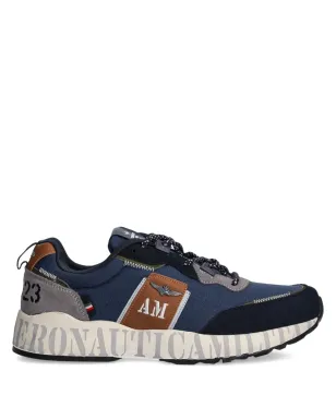 Aeronautica Militare カラーブロック ランニングスニーカー - ブルー - サムネイル1