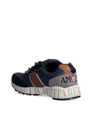 Aeronautica Militare カラーブロック ランニングスニーカー - ブルー - サムネイル2