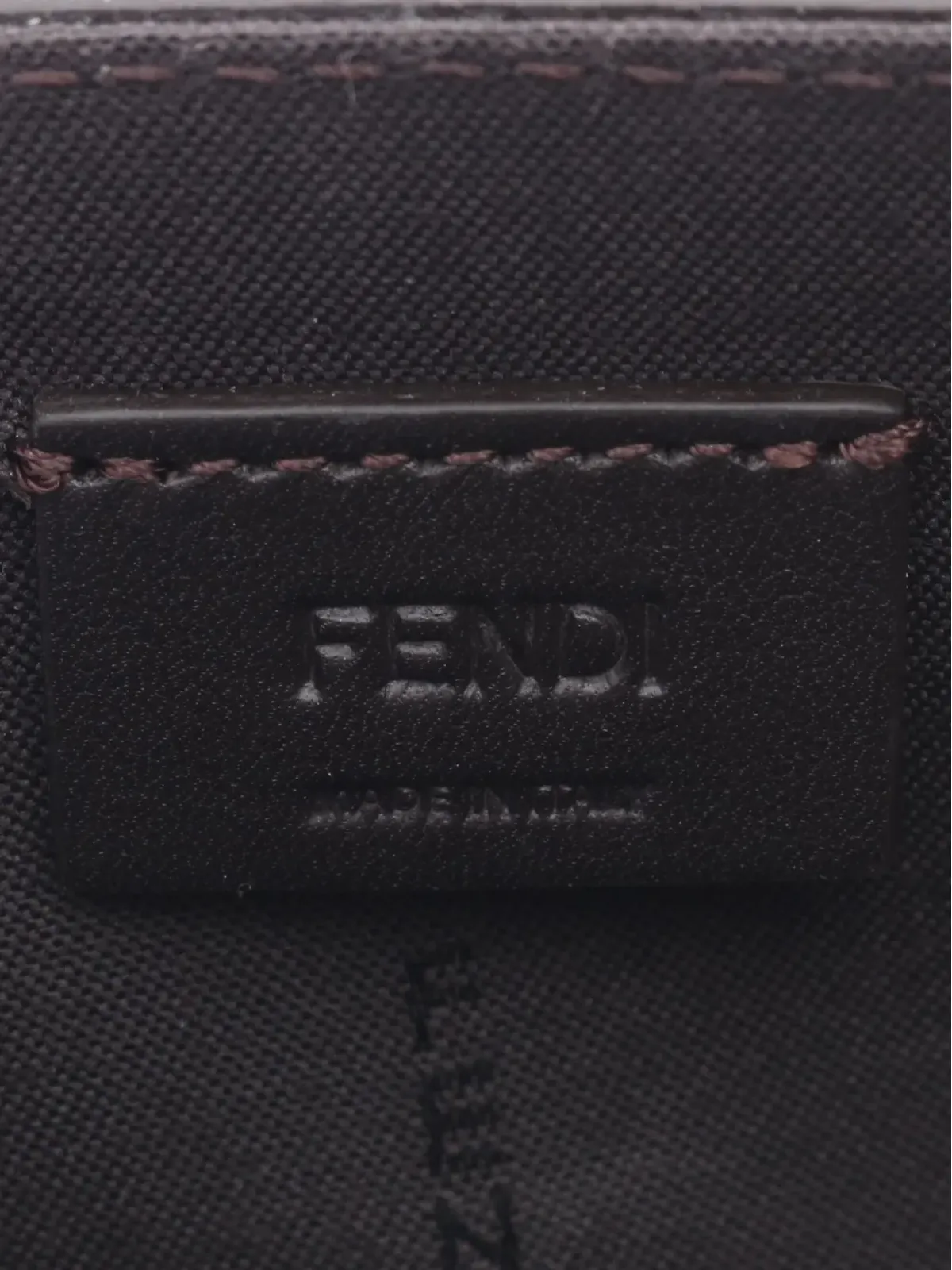 Fendi Pre-Owned FF Squared コンパクト レザー ショルダーバッグ - 画像4