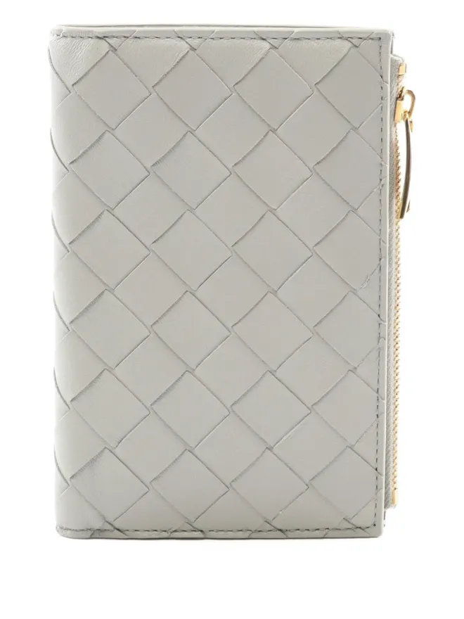 Bottega Veneta Pre-Owned Bottega Veneta - イントレチャート レザー ウォレット（グレー）の商品画像