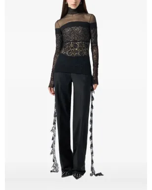 Blumarine シアーレースモックネックトップ - サムネイル2