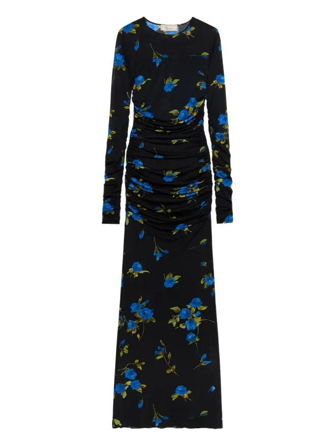 Blumarine Blumarine 花柄ギャザーマキシドレスの商品画像