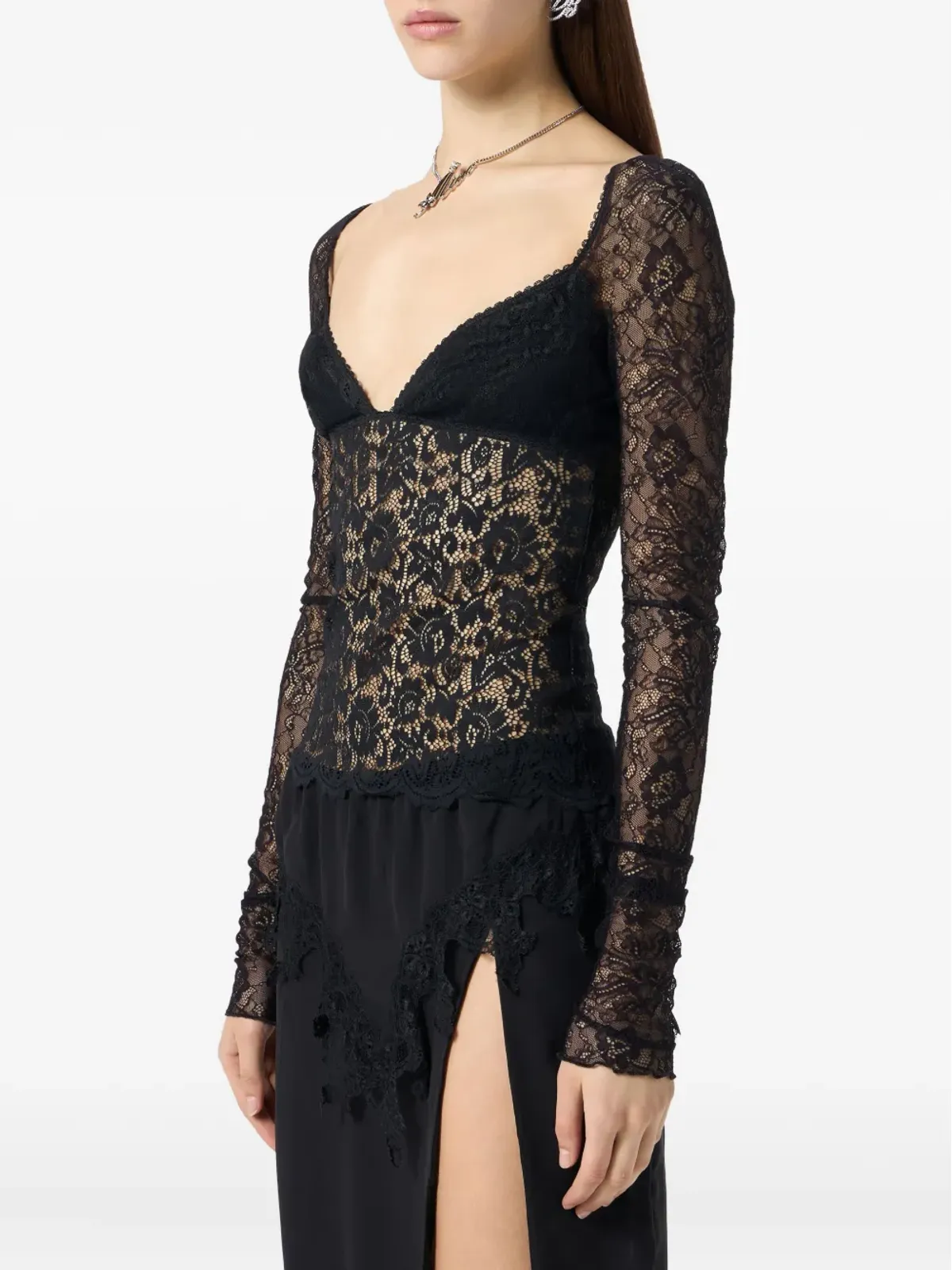 Blumarine レースボディストップ - 画像4